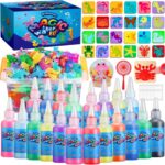 Aqua Fairy Water Gel Kit for Kids, Magic Water Elf Toy Kit with 20 Colors Magic Gel, Aqua Fairy kit with 24 Shape Molds, Crate Your Own Magic Elf Kits Water Pets Craft Kits for Kids