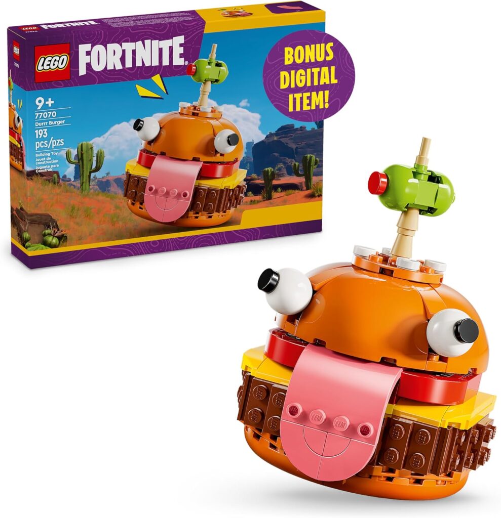 LEGO Fortnite Durrr Burger Building Set – Kids Toy for Gamers, Ages 9+ – Display Model, Collectible Fortnite Toy – Gift for Boys & Girls – 77070