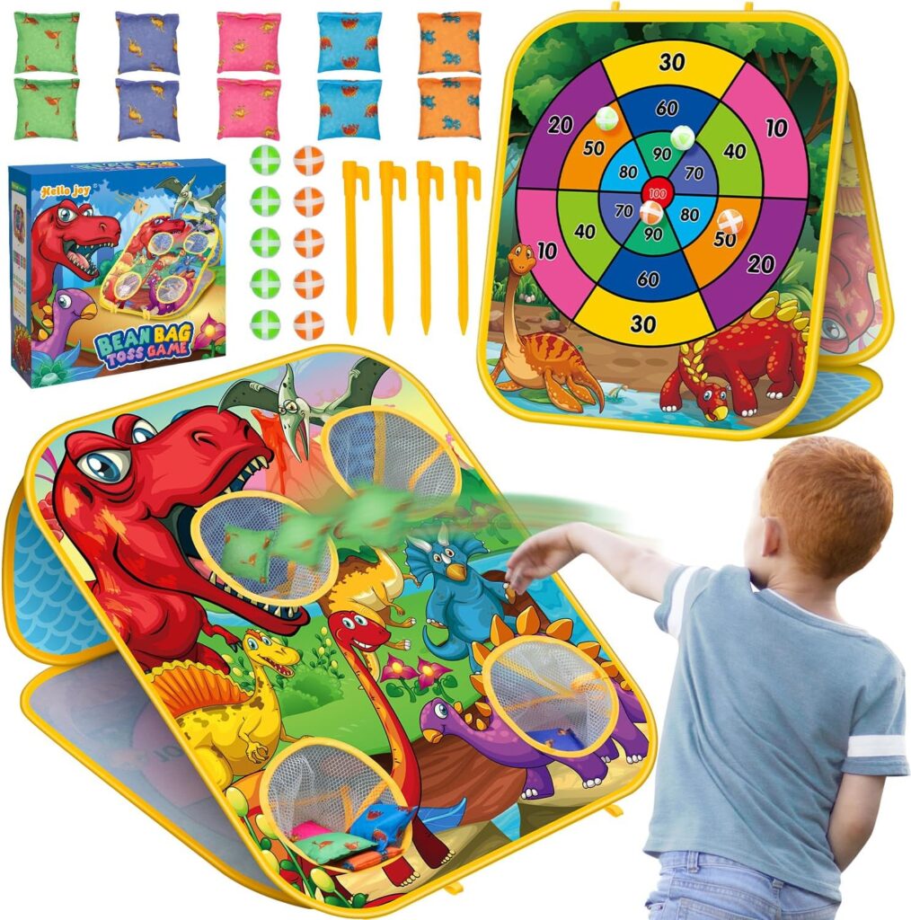 Bean Bag Toss Game for Kids – Cornhole Board Outdoor Toys for Toddlers -Party Activities Carnival Outside Yard Backyard Beach Lawn Games Toy for Kid Boys Girls Age 3 4 5 6 7 8 Year Old Birthday Gifts