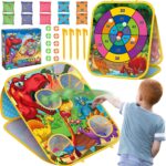 Bean Bag Toss Game for Kids – Cornhole Board Outdoor Toys for Toddlers -Party Activities Carnival Outside Yard Backyard Beach Lawn Games Toy for Kid Boys Girls Age 3 4 5 6 7 8 Year Old Birthday Gifts