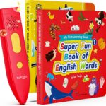 KOKODI Talking Pen Books Sets, Interactive Audio Sound Books Kids Learning Electronic Toys for Boys Girls, Autism Sensory Games, Early Educational Gifts Birthday Gifts for Toddlers Kids Age 2 3 4 5
