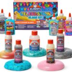 Elmer’s Celebration Slime Kit, Complete Slime Supplies with Assorted Magical Liquid Slime Activators and Assorted Liquid Glues, 10 Count – Perfect for Parties, Gift, Activity Time