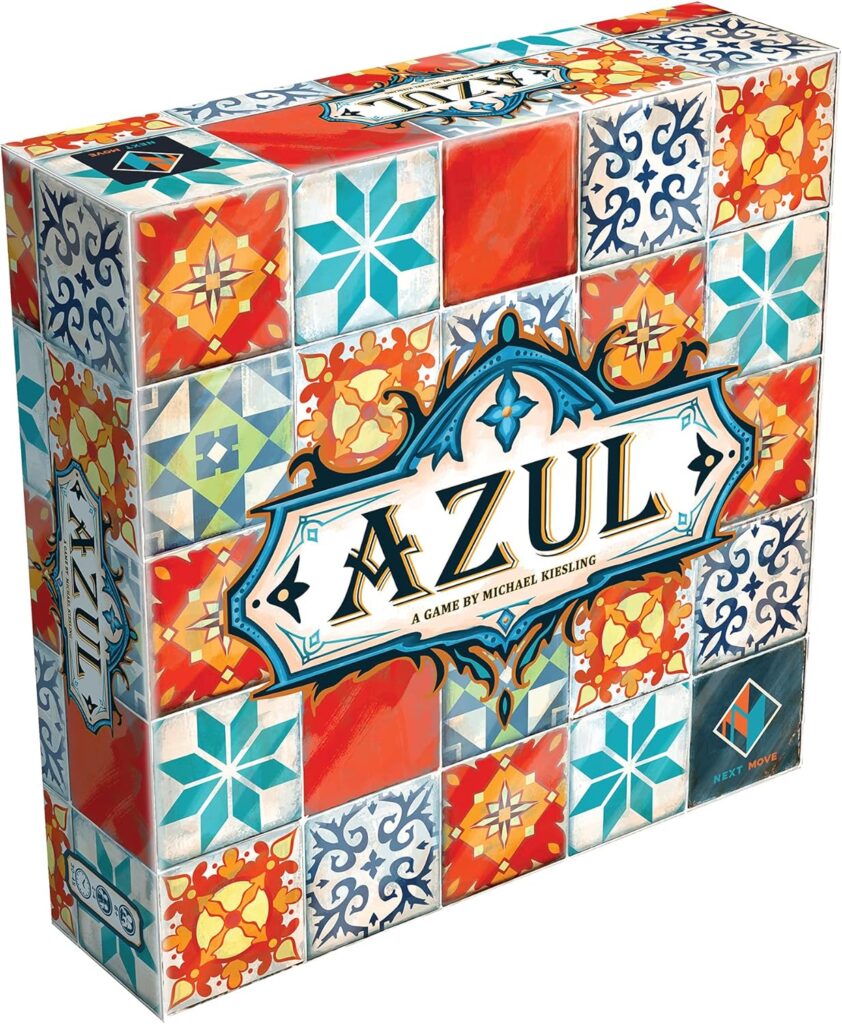 Asmodee Azul Board Game – Award-Winning Tile-Placement Strategy Game, Beautiful Mosaic Art, Family Fun for Kids & Adults, Ages 8+, 2-4 Players, 30-45 Minute Playtime