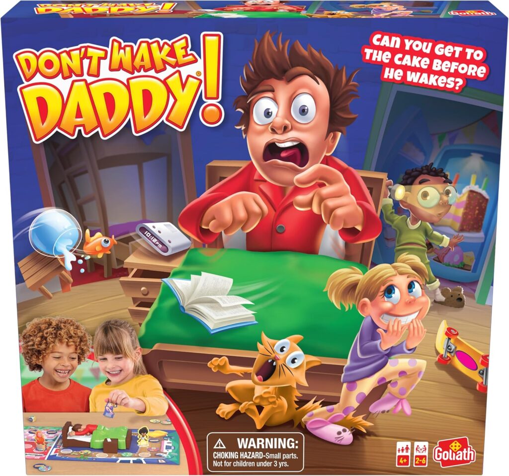 Goliath Don’t Wake Daddy Board Game | Surprise Action Game for Kids | 2-6 Players, Ages 4+