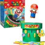 TOMY Pop Up Super Mario Board Game – Family and Preschool Kids Games for Family Game Night – Kids Activities and Super Mario Toys – Girls and Boys Games – 2-4 Players – Ages 4 Years and Up